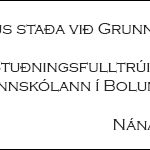 Grunnskóli Bolungarvíkur 112017